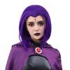 Teen Titans Raven Cosplay Costume, Woman's Costume, Magic Girl Fighting Body, Set Complete with Purple Hooded Cape