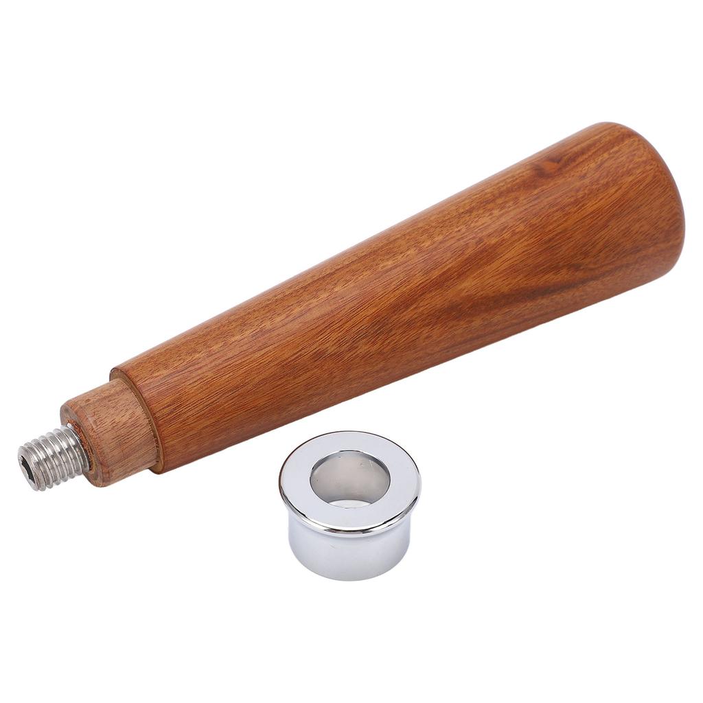 M10 Thread Coffee Filter Replacement Handle Red Rosewood Handle for Coffee Portafilter Flat Bottom