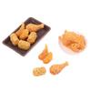 1Set Mini Simulation Fried Chicken Miniatures Food Doll House Decor DIY Supplies Model Food Ornament Toy Dollhouse