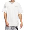 adidas T Shirts Men's White Crew Neck Moderate Straight Fit JY3973