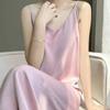 Acetate Satin Crack New Suspender Skirt Dress Loose Temperament Thin Premium Bottom Dress 888