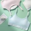 Seamless Soft Training Vest for Growing Puberty GirlsThin Adjustable Shoulder Straps Comfort Developmental Underwear for Kids 10-16 Years Old