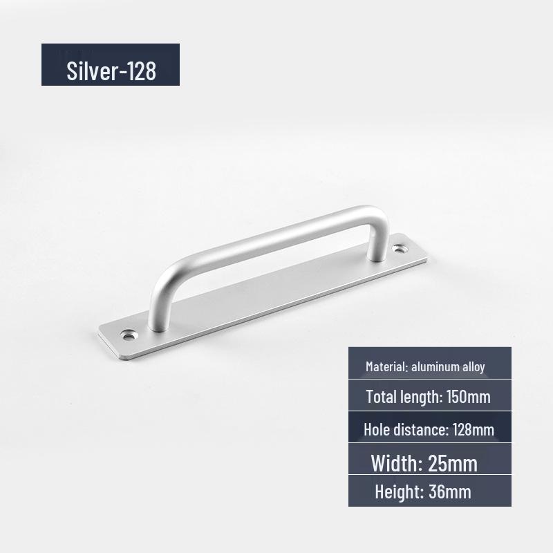 Aluminum Alloy Surface-Mounted Handle for Sliding Glass and Wooden Doors