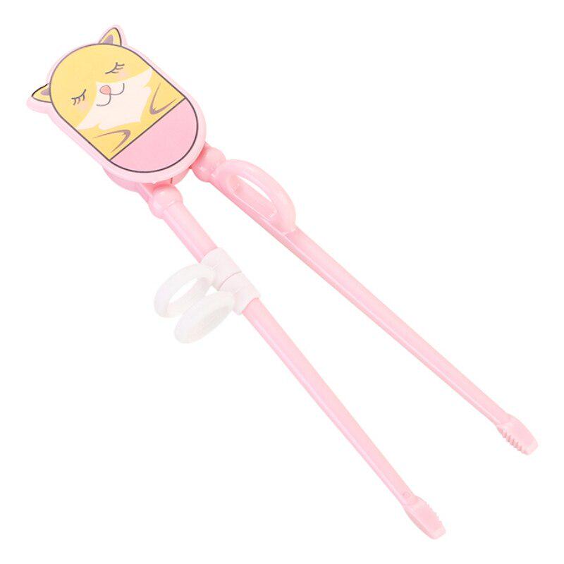 Kreslené plastové snadno použitelné tréninkové hůlky se silikonovým kroužkem pro batolata, děti, dospělé a začátečníky