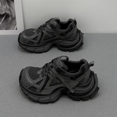 Fashionable Dad Shoes for Women 2026 New Winter Thick Soled Height Increasing Casual Sports Running Shoes