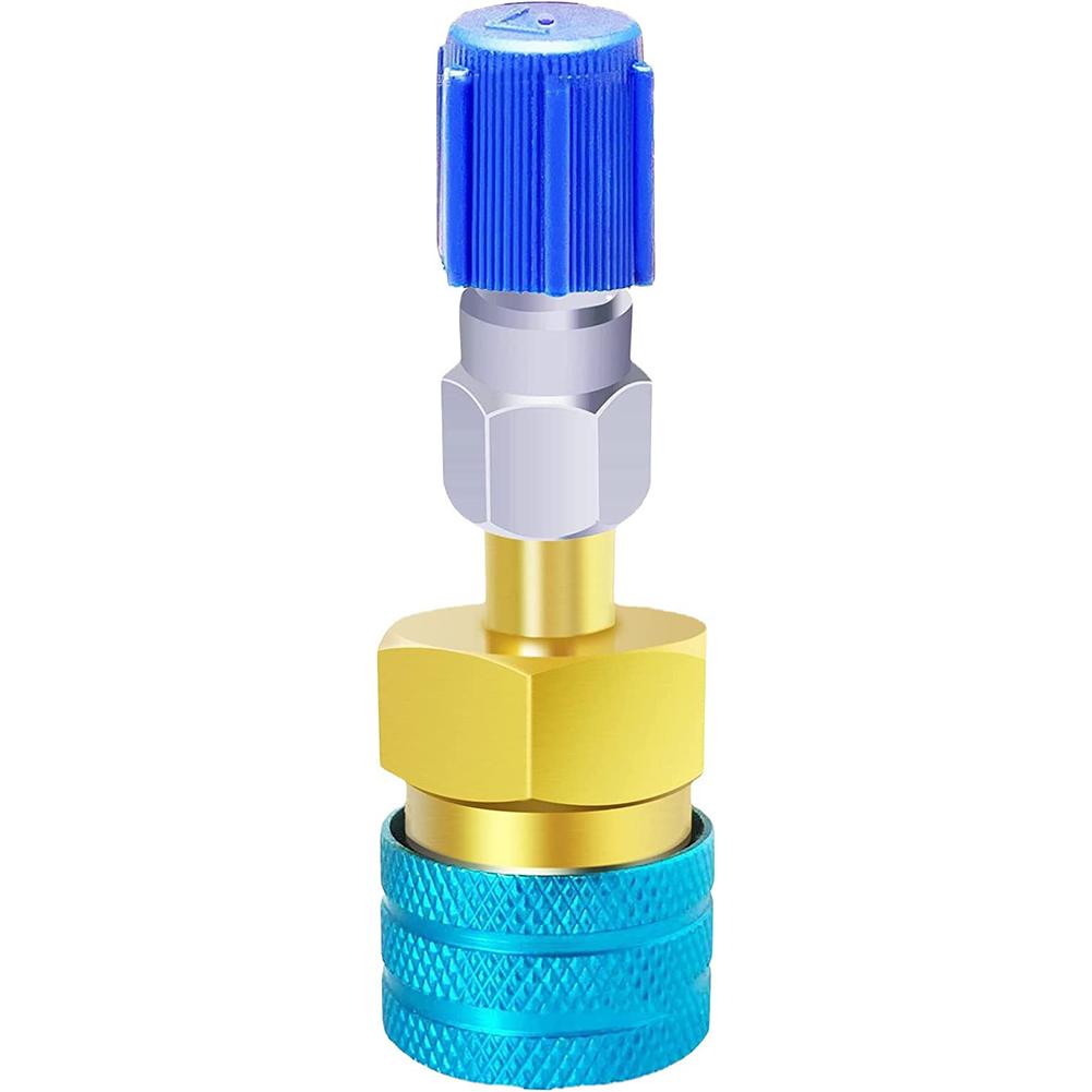 Brass Quick Coupler Quick Coupler QC1234L+13LS5V1 R1234YF Side Coupler Refrigerant Car Quick Liquid AC Low Fluorinated Conn V6U5