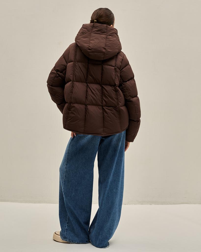 Куртка зимняя Clasna 27978 XS коричневая