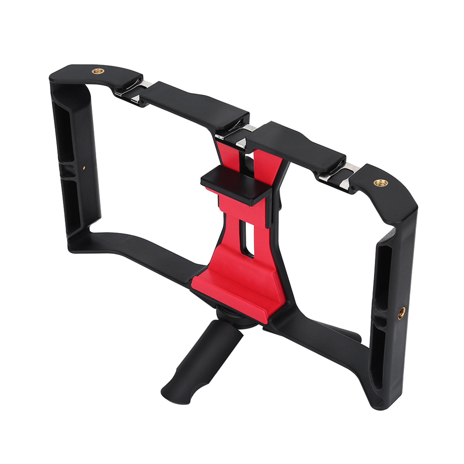 Phone Stabilizer, Portable Cell Phone Stabilizer Dual Handle Phone Stabilizer Phone Stabilizer with Tripod Stand