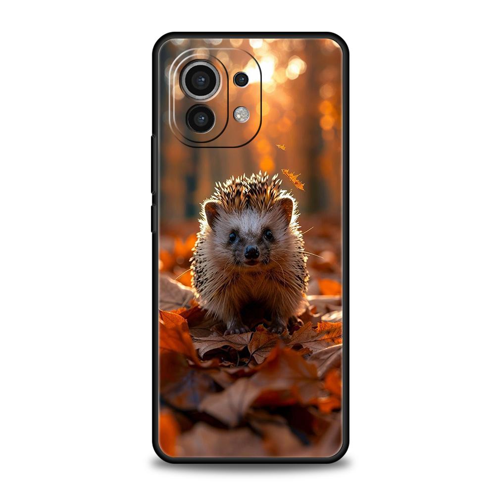 

Чехол для телефона для Xiaomi 15 14 13 12 Lite 14T 13T 12T Pro Poco X7 X6 X5 X4 X3 NFC F7 Ultra F6 Pro Мягкий чехол Милый маленький ёжик Poco F7 Ultra