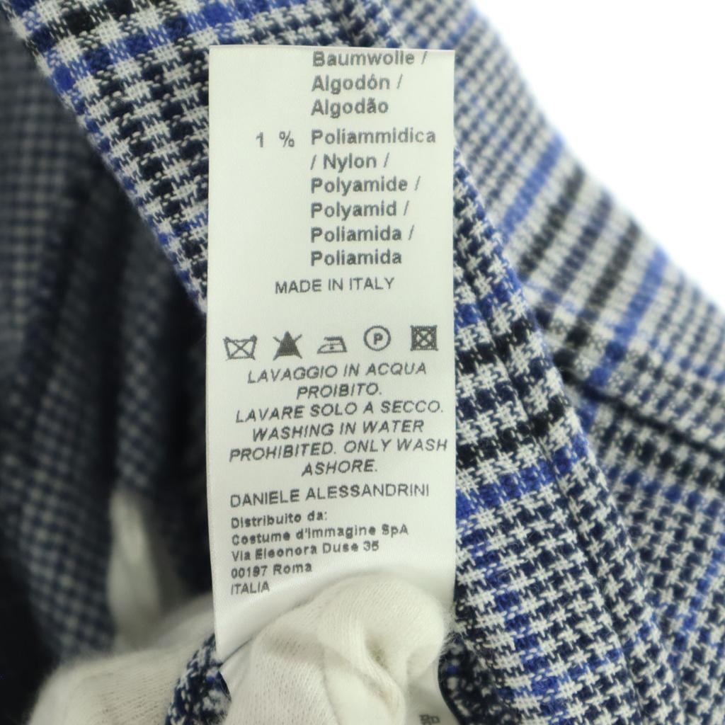 unused GREY DANIELE ALESSANDRINI Check Pattern Long sleeve tailored jacket Men's Used