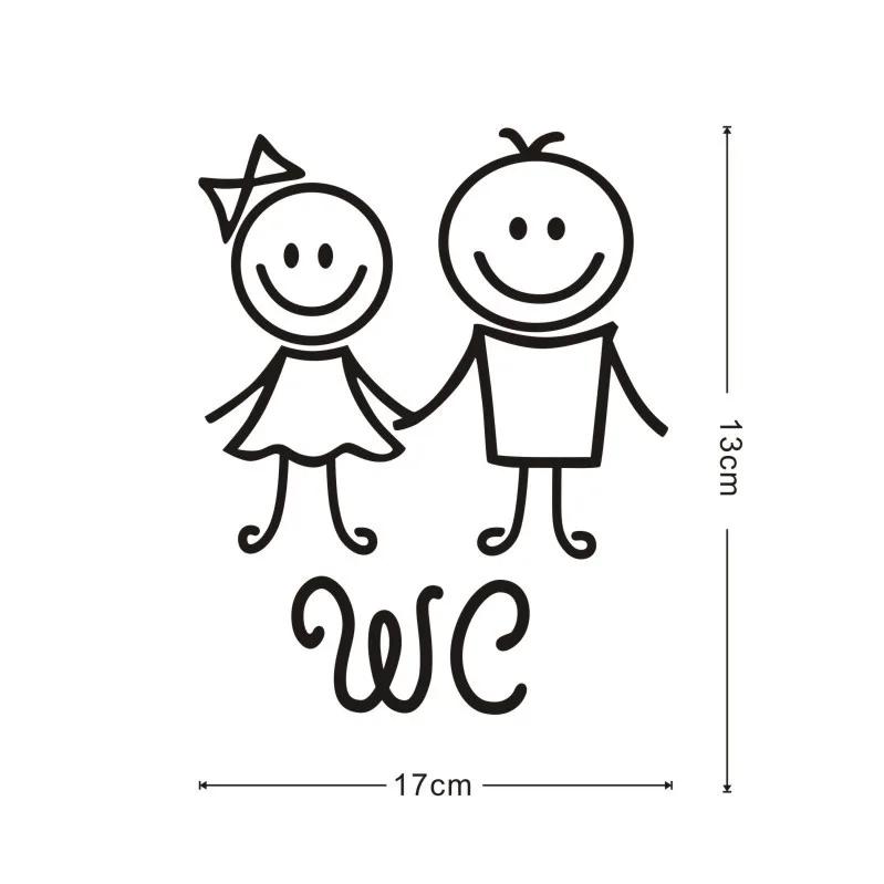 

Мультфильм Мужчины и Женщины Туалет Наклейка На Стену Для Украшения Ванной Комнаты Виниловые Наклейки Для Дома Водонепроницаемый Плакат Наклейки На Дверь Туалет Знак