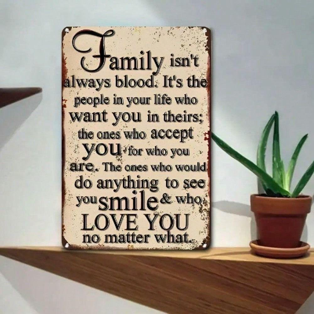 Vintage Metal Poster Wall Art Decor Motivational Sign for Farmhouse Home Office