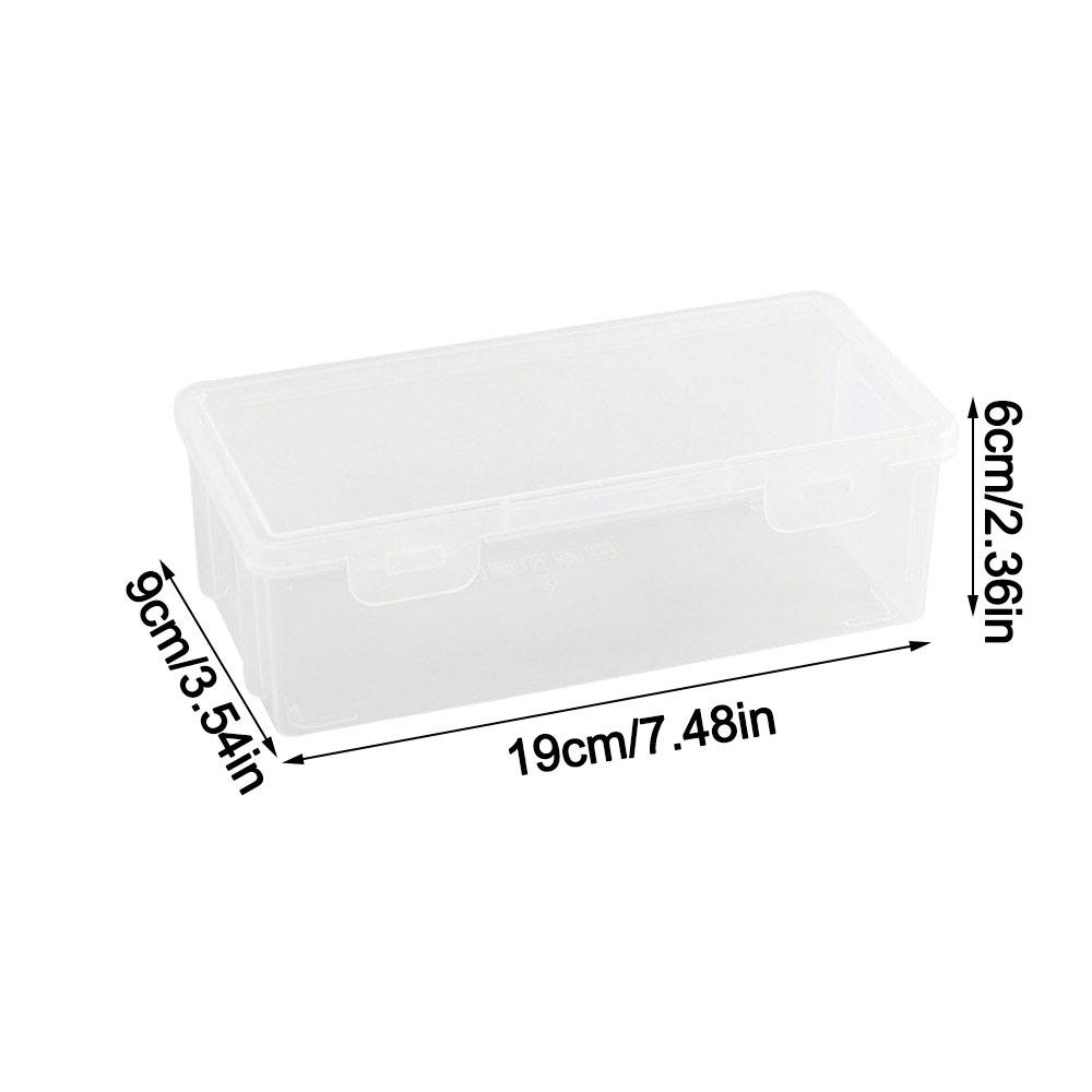 Transparent Desktop Storage Case Multifunctional Large Capacity Pencil Storage Box Dustproof Eco-Friendly PP Jewelry Organizer