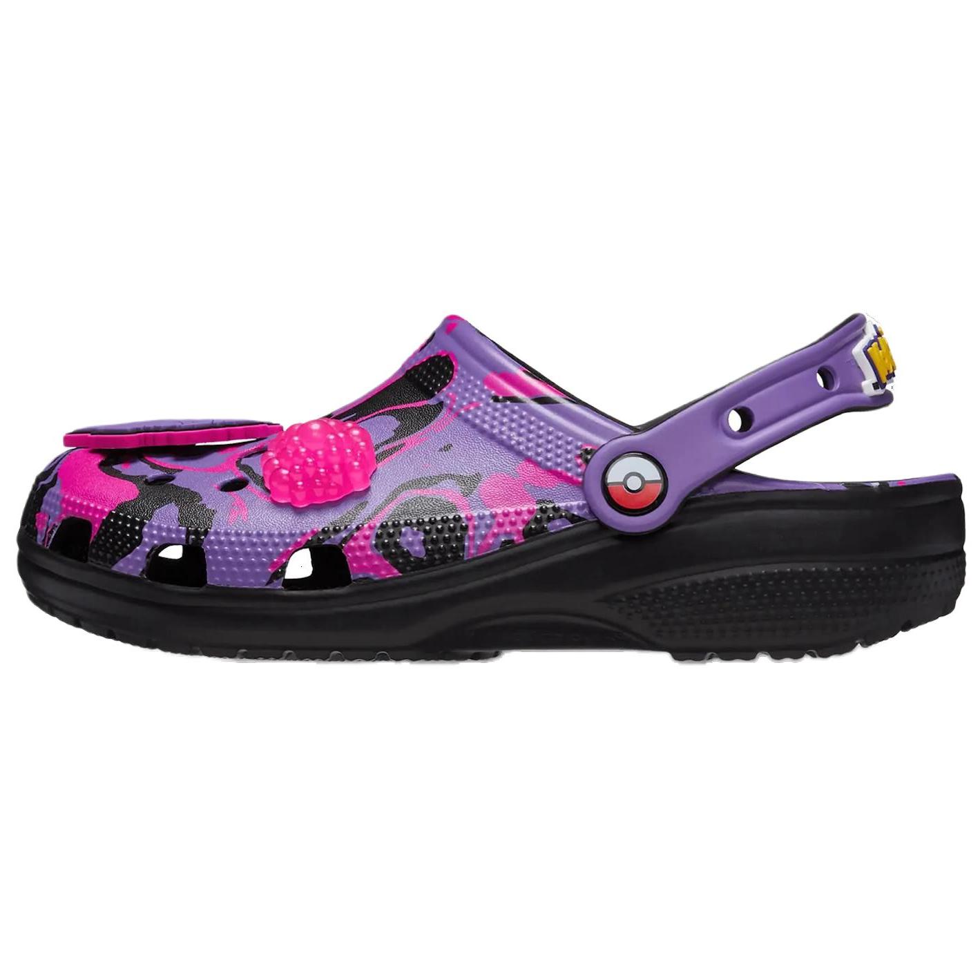 Pokémon x Crocs Classic Clog Генгар Унисекс Кроксы Фиолетовый Черный 210244-001 39-40