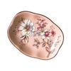 Creative Painted Flowers Ceramic Soap Dish Toilet Hand Wash Soap Dish Bathroom Accessories Hotel Bathroom Soap Dish Storage Tray