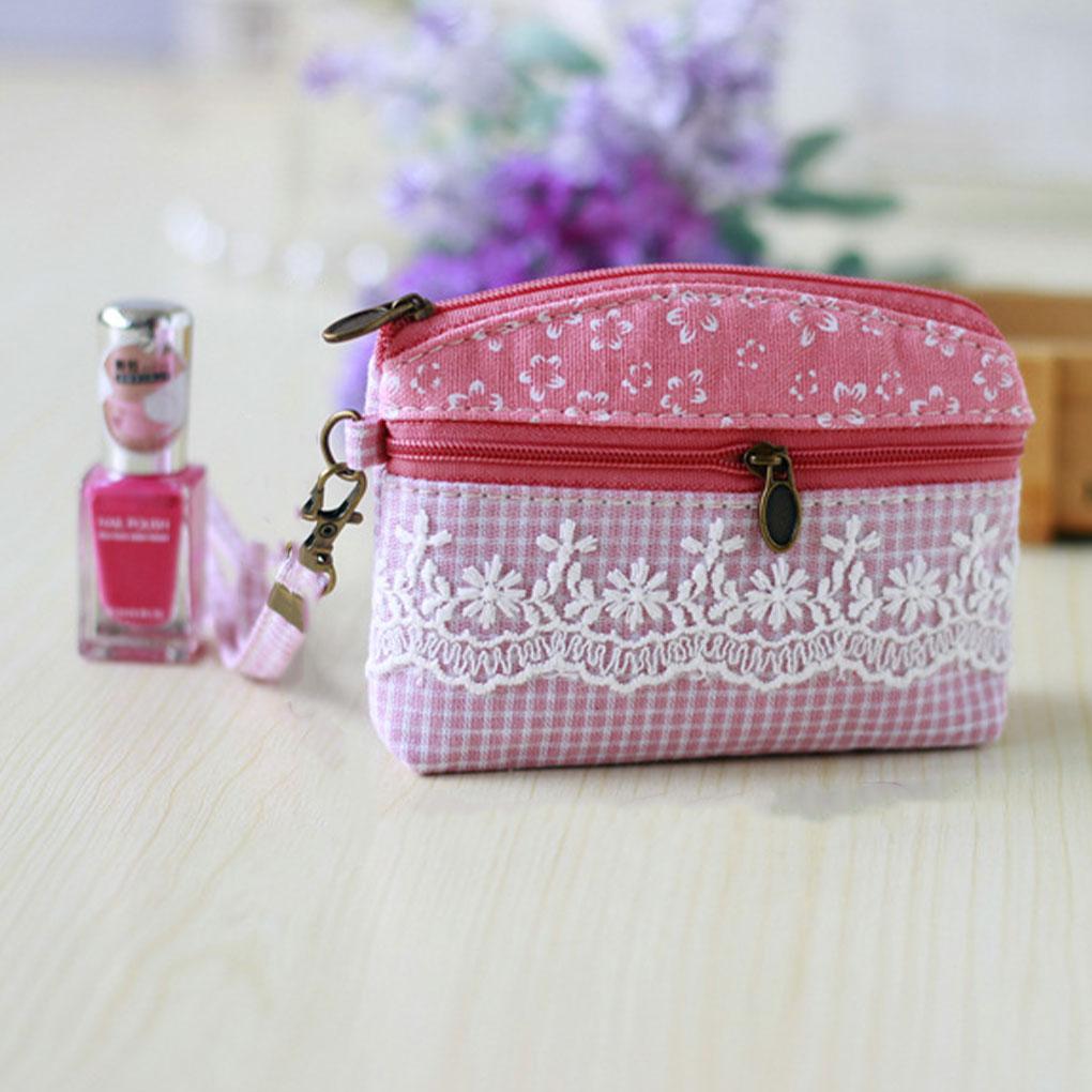 Rural Fabric Lightweight, Durable Canvas Pattern Small Bag To Small Rural Style Wallet Women's Rural Pattern Wallet