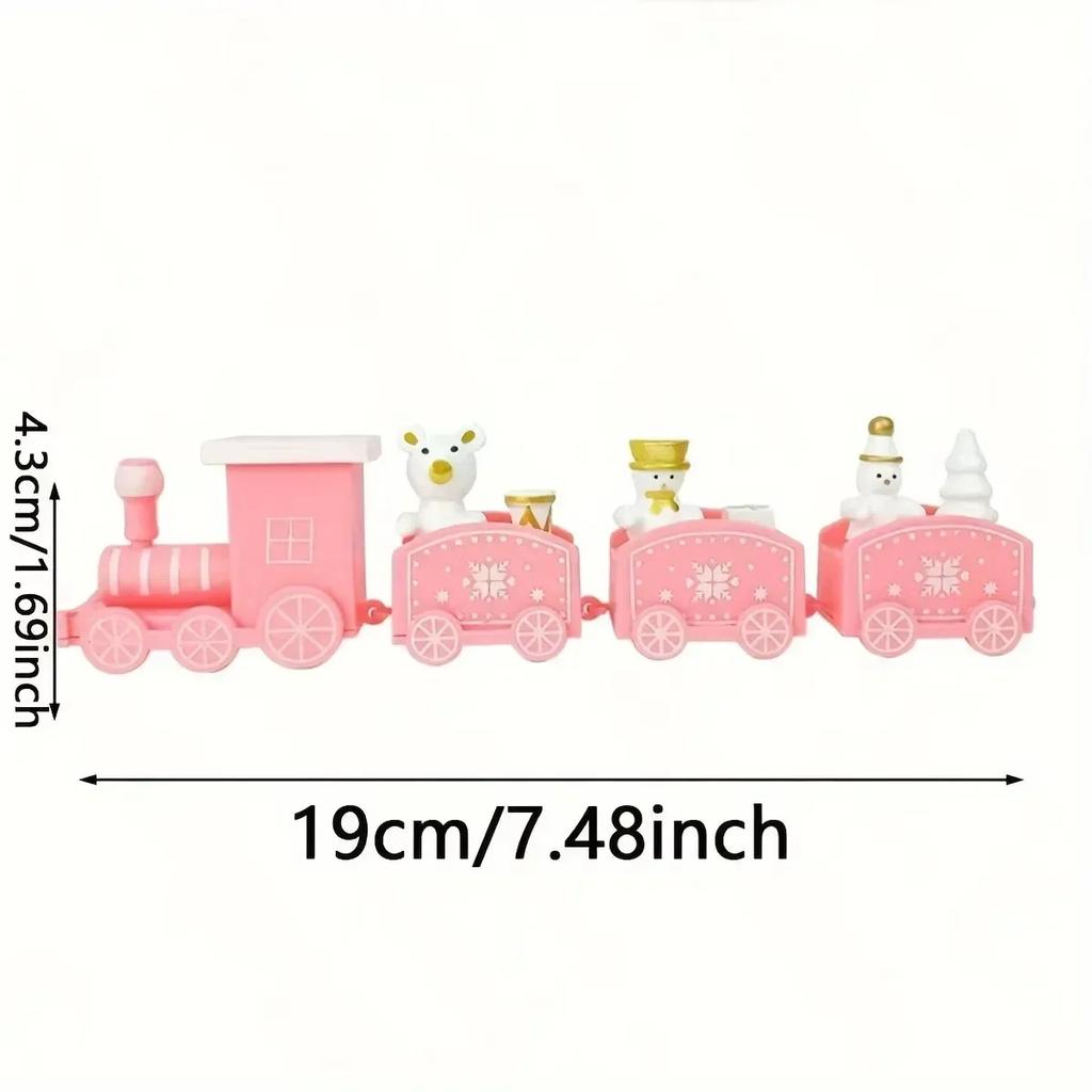 Mini Christmas Train Plastic Christmas Train Toys Christmas Decorations for Home 2025 Cristmas Ornament Gift Happy New Year 2025