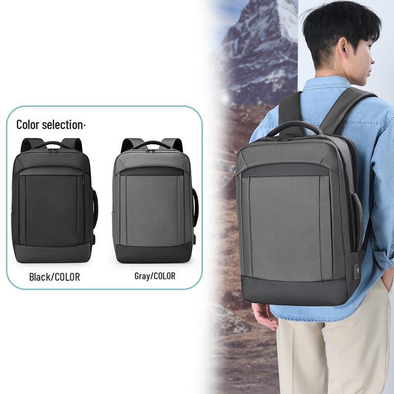 Herren High-End Wasserdichter Rucksack: Stilvolle Leichte Reise- & Business-Laptoptasche (15,6 Zoll)