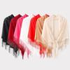 Chic Summer Lace Triangle Scarf: Sun Protection, Tassel Shawl, Fashionable & Versatile for Elegant Ladies.