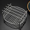 6/7/8 Inch Grill Stainless Steel Air Fryer Steam Grill with Grill Net Mini Steam Fish Net Grilled Fish Rack Air Fryer Accessorie