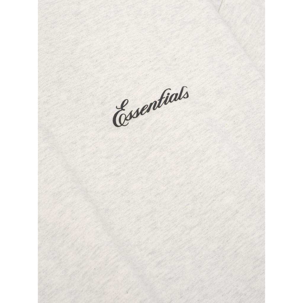 Fear of God Essentials Essentials Classic Long Sleeve Tee Oatmeal Heather Unisex Tops Cream 125AS264502F