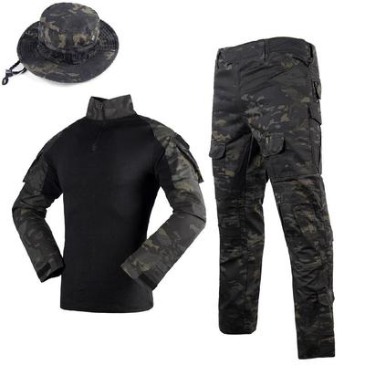 Uniformes militares do exército Ribstop Airsoft com chapéu de balde