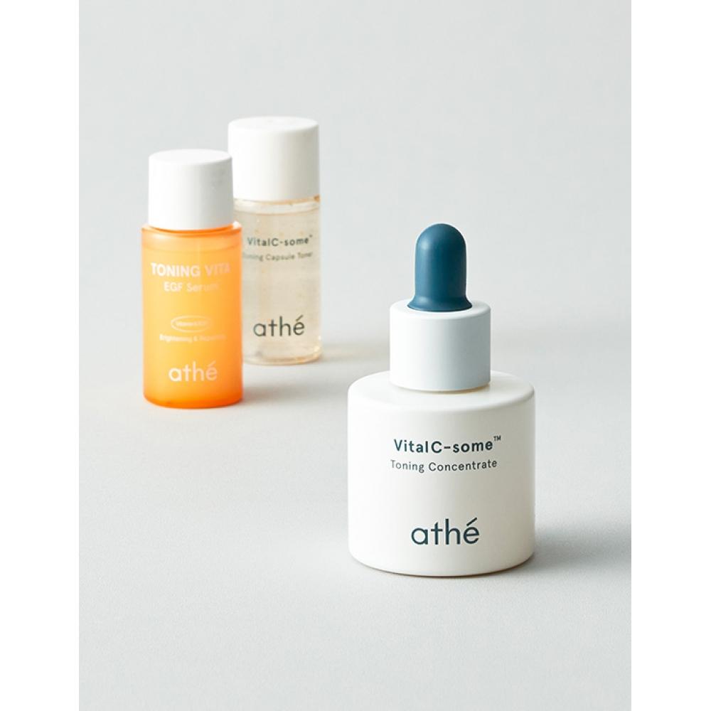Atte Vital C Toning ConCentrate 20ml  +toner 20ml  Ending Serum 20ml Gift 