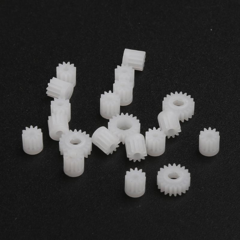 20 Pcs Motor Gears for Model Car Replacement Motor Gear for SCX24 90081 Car Toy Kit RC Crawler Car Replacement