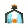 Christmas Star Countdown DIY Decorative Silicone Mold Standing Prayer Handmade Desktop Creative Decoration Gypsum Dropping Mold