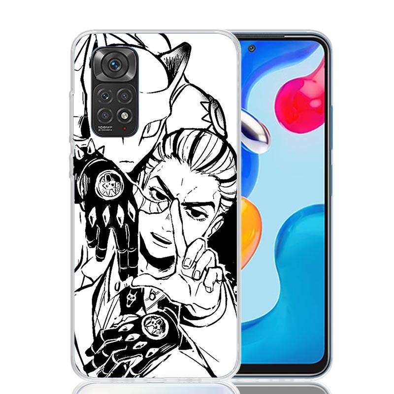 JoJo Kira Yoshikage Killer Queen Phone Case For Xiaomi Redmi Note 15 14 13 12S 12 Pro Plus 11S 11E 11 11T 10S 10 Art Soft Patter