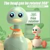1pc Jouet Voiture Canard Appuie et Avance, Pas de Pile Nécessaire, Fonctionnement Manuel, Thème Animal, Plastique, Multicolore Cadeau Idéal pour Noël ou Anniversaire