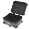 25L Motorcycle Top Case with Security Lock Waterproofing Aluminum Alloy Quick Release Trunk Top Box for Helmet Luggage