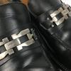 Salvatore Ferragamo Hergestellt in Italien Vollleder Bit Loafer Slipper Schuhe Schwarz Größe 9.5EE Herren(GEBRAUCHT)