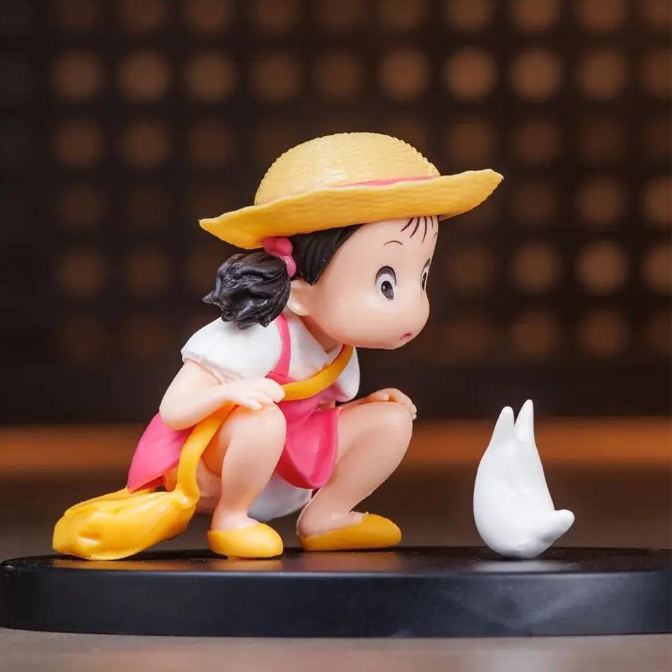Kawaii Mei Xiaomei Anime Totoro Sąsiad Figurka Kolekcjonerska Uroczy Model Lalki Dekoracja Stołu Dziecięca Zabawka Prezent