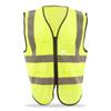 Reflective Safety Vest High Visibility Polyester Workwear with Pocket for Worker Engineer M