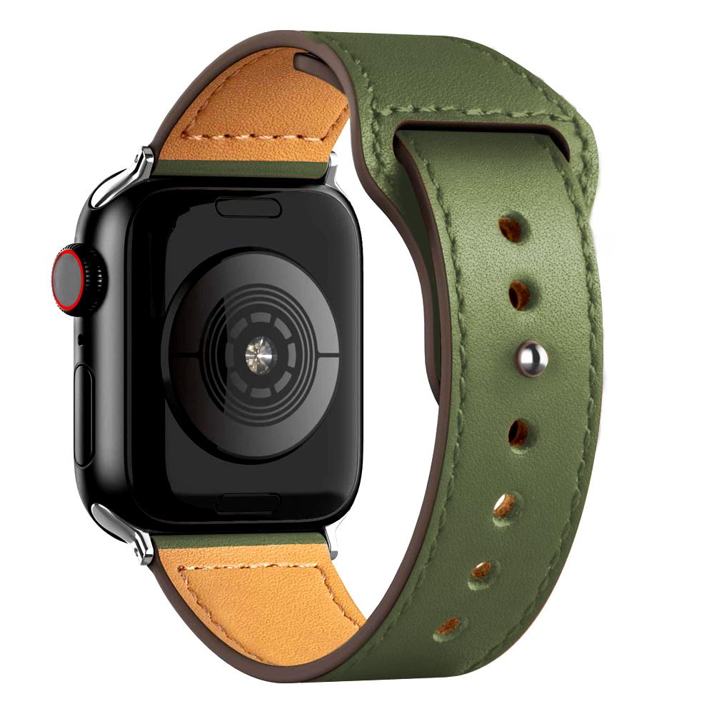 Leather Strap For Apple Watch Band 44mm 45mm 49mm 41mm 40mm 42mm 38mm Wristband Correa Bracelet iWatch Series 8 9 3 4 5 6 SE 7