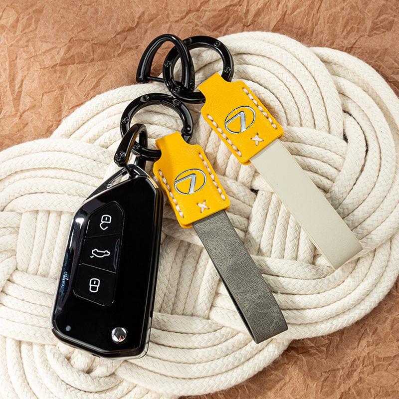 Car Luxury Key Rings Fashion Leather Keychain Decoration For Lexus F-SPORT ES RX NX LS UX LM LX GX LC RZ IS CT GS RC HS SC TX AL9