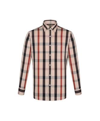 Dagseusyeocheu House Check Casual Shirt Slim Fit Beige_Dls3Shcl643I1