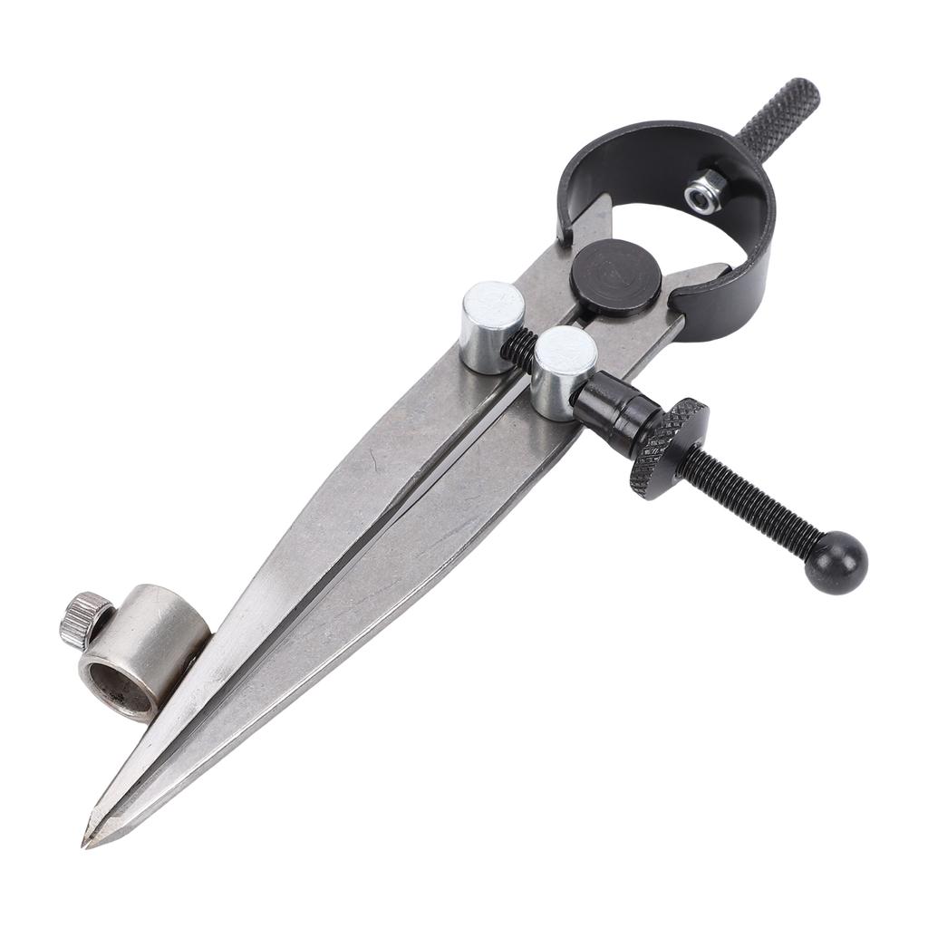 Wing Divider Adjustable Lockable Leather Compass Spring Divider Caliper with Pen Holder for Woodworking Metalworking