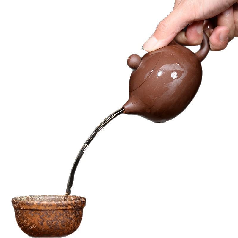Handmade 120ml Yixing Zisha Xi Shi Teapot for Gongfu Tea