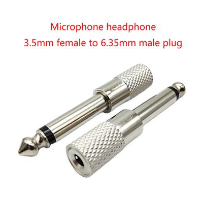 Adattatore per cuffie da 6,35 mm maschio a 3,5 mm femmina, migliora la compatibilità audio, convertitore per cuffie
