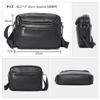 Whatna Antik-Stil Gebrämtes Natürliches Rindsleder Schultertasche für Herren, Crossbody Brusttasche mit Seitenfach für iPad (10,5 "), Große Umhängetasche