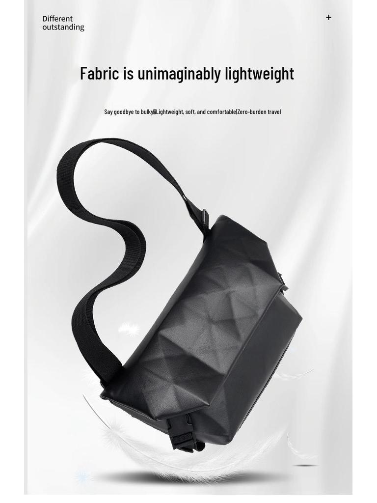 Koreanische Argyle Herren Umhängetasche: Trendige, vielseitige Umhängetasche mit großem Fassungsvermögen & leichter Rucksack