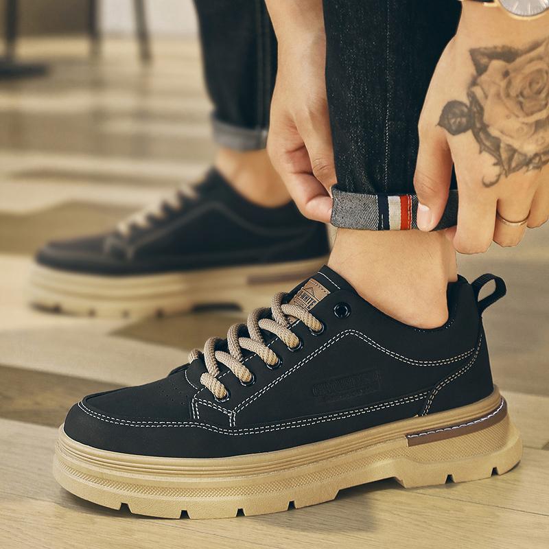 Nowe męskie buty sportowe casualowe, duże rozmiary, gruba podeszwa, lekkie męskie buty do biegania, outdoorowe buty turystyczne, punkowe męskie mokasyny, trener