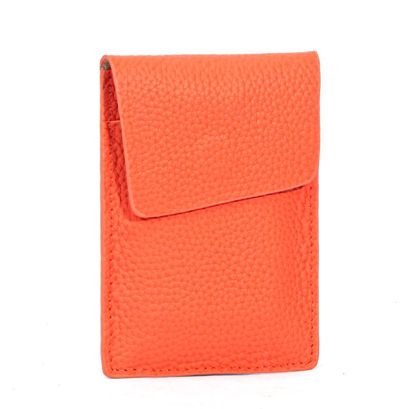 Ultra-thin Genuine Leather Women's Multi-card ID Holder