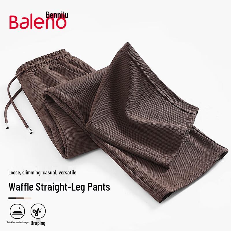 Baleno Waffle Knit Wide-Leg Casual Pants L