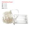 Silver Wire LED String Light Battery Powered Warm White Fairy Light Home Christmas Wedding Party Decoration