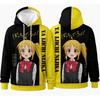 Men's hooded sweatshirt, featuring trendy prints, suitable for daily wear in spring and autumn.
