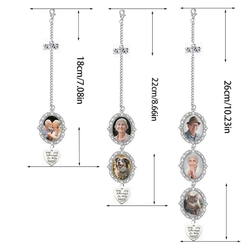 Personalized Graduation Cap Tassels Photo Charm Decorative Zinc Alloy Keepsake For Commencement Ceremony