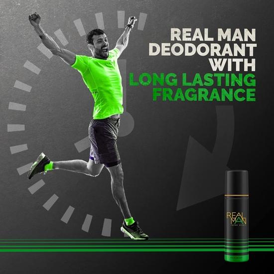 FOGG Men Realman Aerosol Fresh Scent Deodorant, 400Ml (Pack Of 2) - Sprit